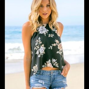 FLYNN SKYE  “Tulip” Top in Black Magic